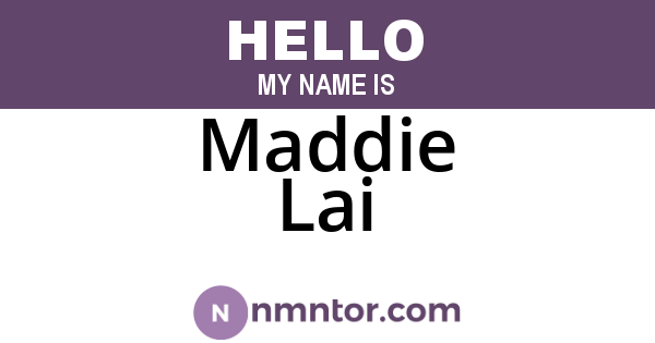 Maddie Lai
