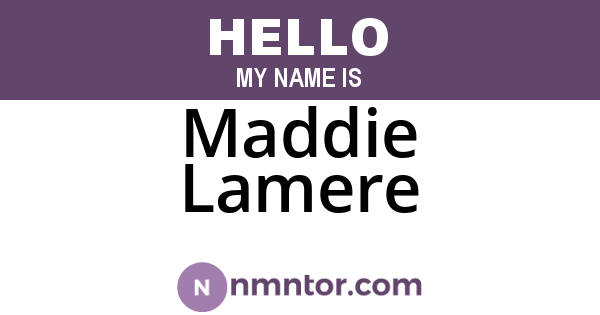 Maddie Lamere