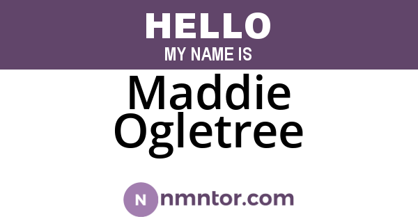 Maddie Ogletree