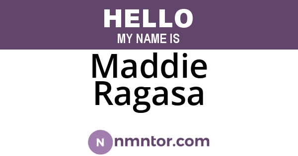 Maddie Ragasa