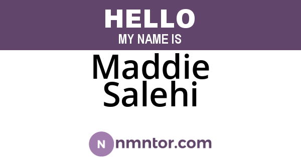 Maddie Salehi