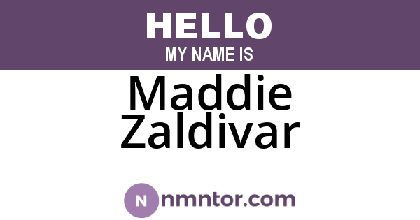 Maddie Zaldivar