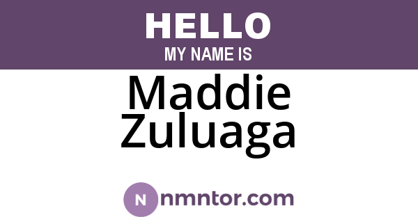 Maddie Zuluaga