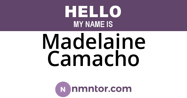 Madelaine Camacho