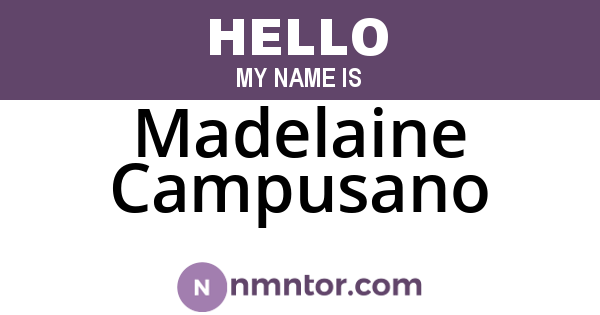 Madelaine Campusano