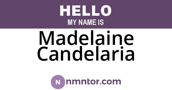 Madelaine Candelaria