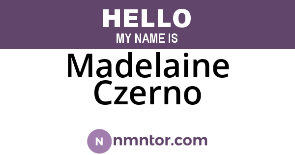 Madelaine Czerno