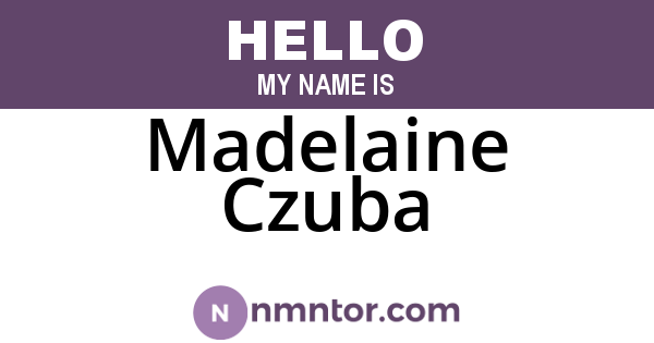 Madelaine Czuba
