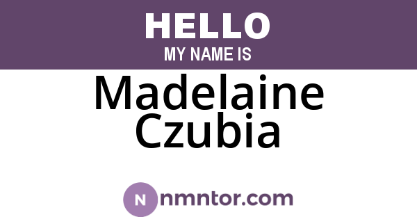 Madelaine Czubia