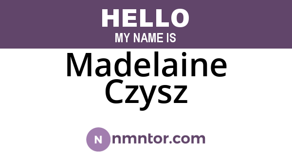 Madelaine Czysz
