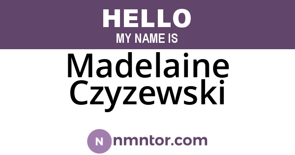 Madelaine Czyzewski