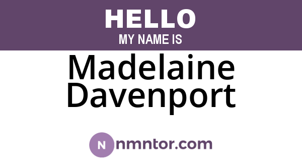 Madelaine Davenport