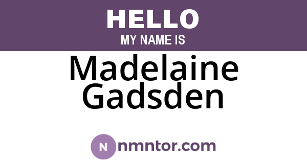 Madelaine Gadsden