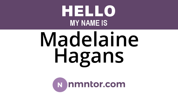 Madelaine Hagans