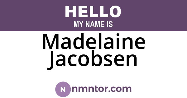 Madelaine Jacobsen