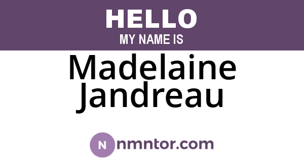 Madelaine Jandreau
