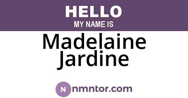 Madelaine Jardine