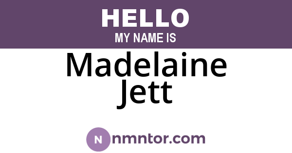 Madelaine Jett