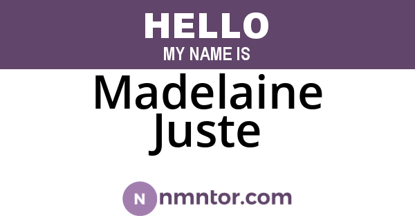 Madelaine Juste
