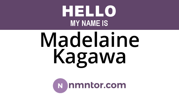 Madelaine Kagawa