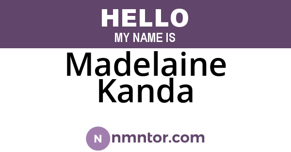 Madelaine Kanda