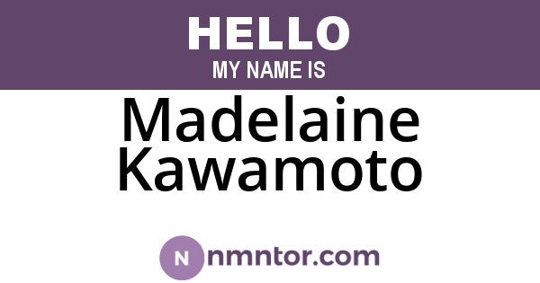 Madelaine Kawamoto