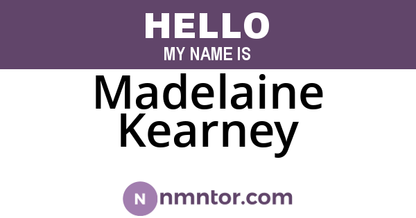 Madelaine Kearney
