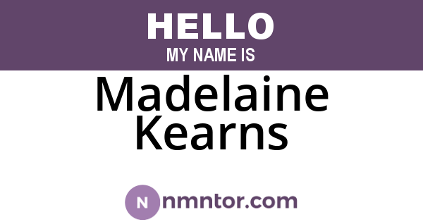 Madelaine Kearns
