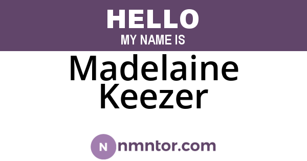 Madelaine Keezer