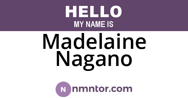 Madelaine Nagano