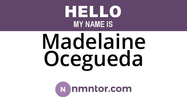 Madelaine Ocegueda