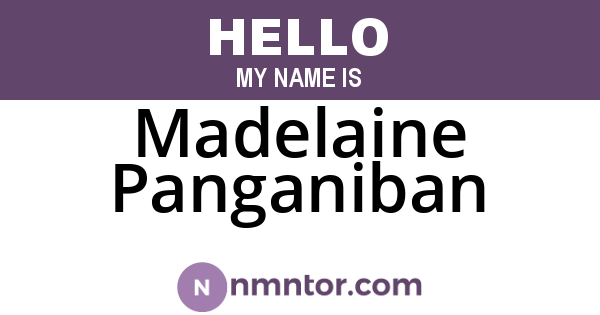 Madelaine Panganiban