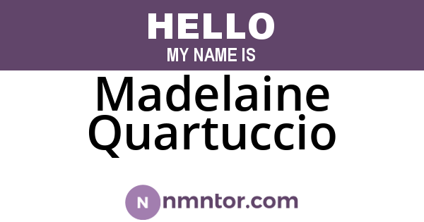 Madelaine Quartuccio