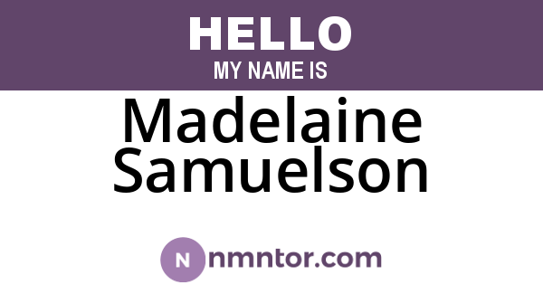 Madelaine Samuelson