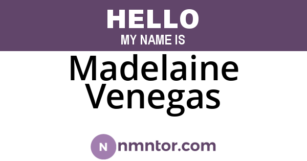Madelaine Venegas