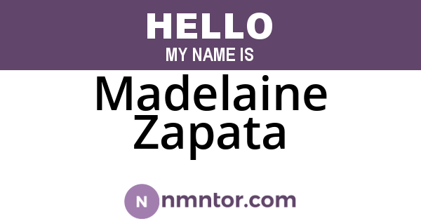 Madelaine Zapata