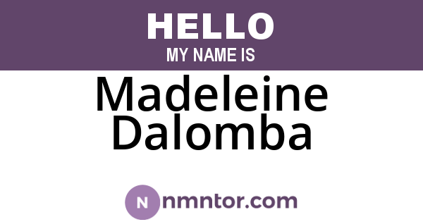 Madeleine Dalomba