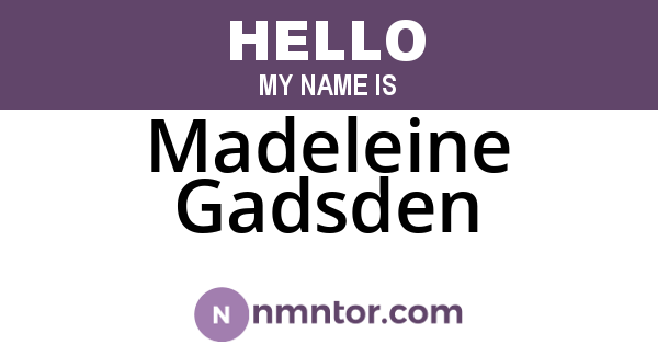 Madeleine Gadsden