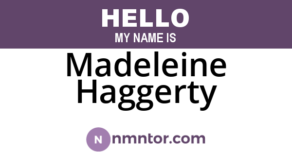 Madeleine Haggerty
