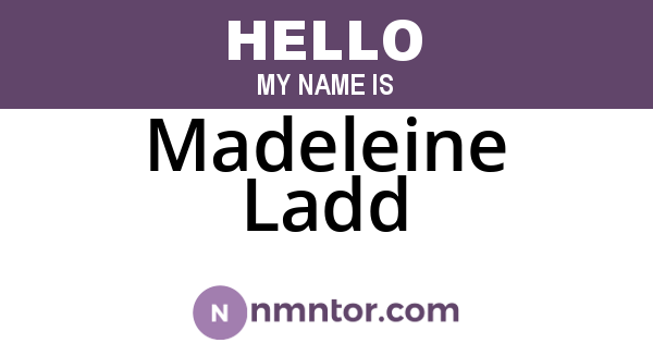 Madeleine Ladd