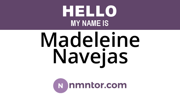 Madeleine Navejas