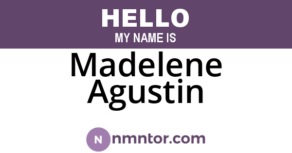 Madelene Agustin