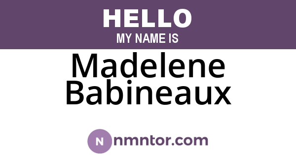 Madelene Babineaux