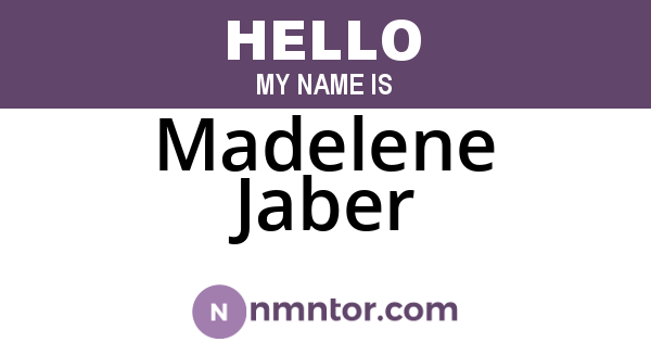 Madelene Jaber