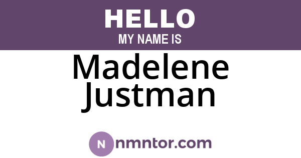 Madelene Justman