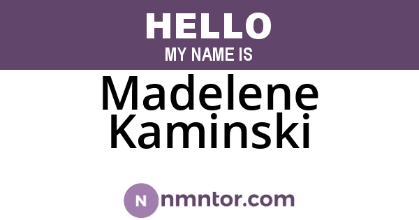 Madelene Kaminski