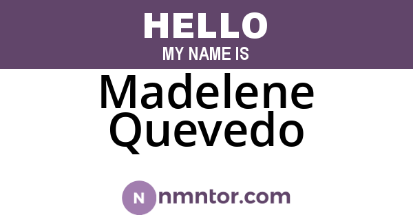 Madelene Quevedo