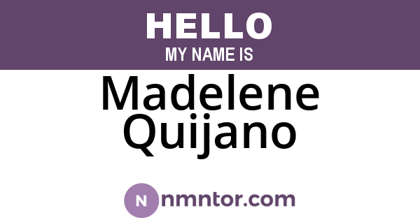 Madelene Quijano