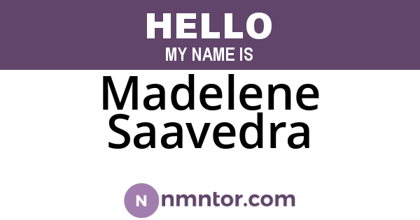 Madelene Saavedra