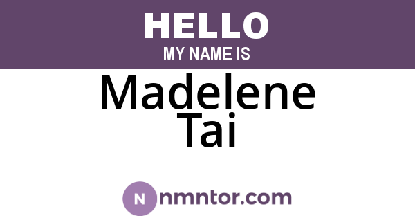 Madelene Tai